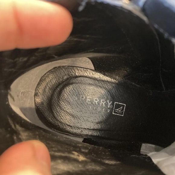 Woman’s Sperry Top-Sider black leather ankle boots size 8 - Picture 8 of 11